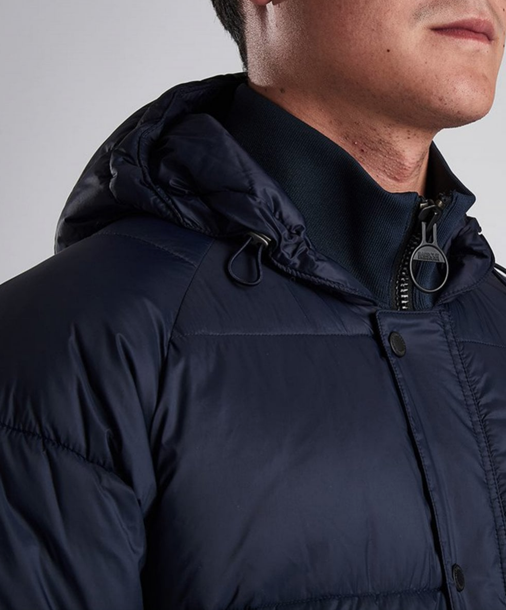 barbour international busa down padded jacket